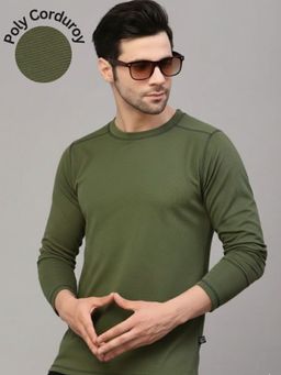 RIGO - Green Polyester Full Sleeves T-Shirt