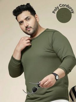 RIGO - Green Polyester Full Sleeves T-Shirt