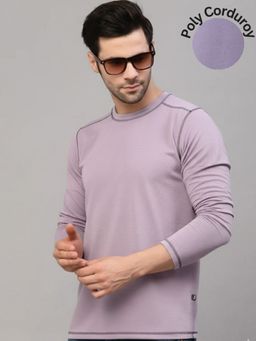 RIGO - Purple Polyester Full Sleeves T-Shirt