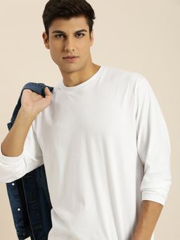 DILLINGER - White Solid Oversized T-Shirt