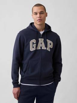 GAP - Men Navy Blue Solid/Plain Cotton Blend Jacket