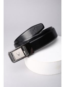 Allen Solly - Men Black Textured Formal Belt