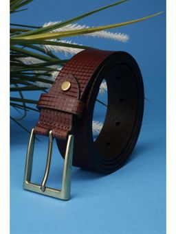 Allen Solly - Men Brown Textured Casual Belt