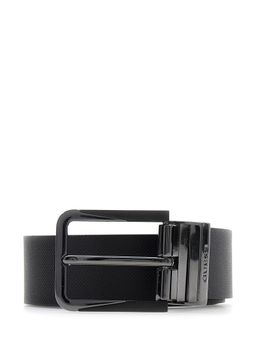 Guess - Black Leather Solid Men Belt
