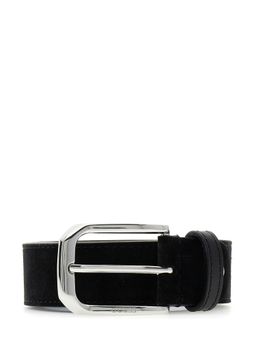 Guess - Black Leather Solid Men Belt