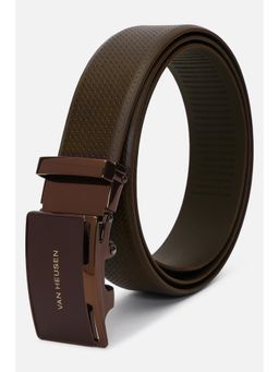 Van Heusen - Men Brown Textured Formal Belt