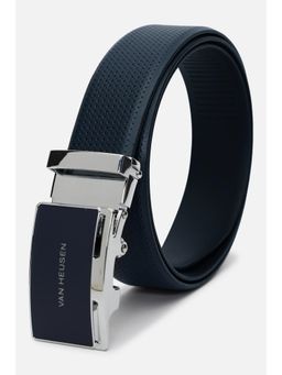Van Heusen - Men Navy Blue Textured Formal Belt