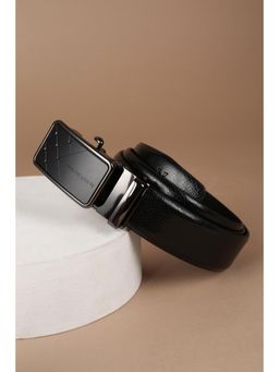 Van Heusen - Men Black Textured Formal Belt
