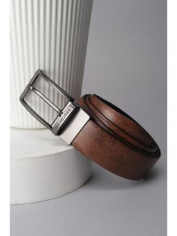 Van Heusen - Men Brown Textured Formal Belt
