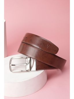 Van Heusen - Men Brown Textured Formal Belt