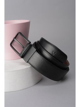 Van Heusen - Men Black Textured Formal Belt