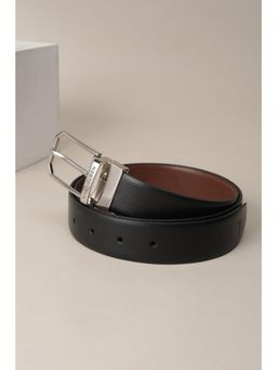 Van Heusen - Men Black Textured Formal Belt