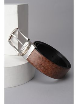 Van Heusen - Men Brown Textured Formal Belt