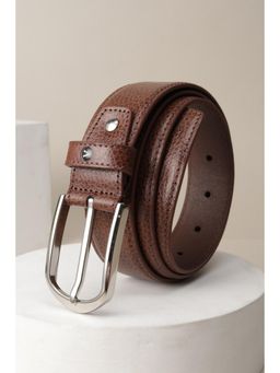Van Heusen - Men Brown Textured Formal Belt