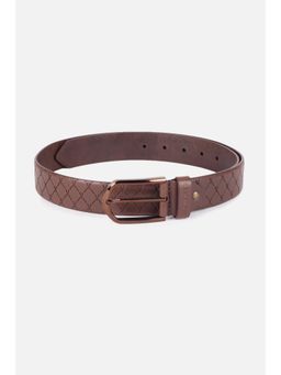 Van Heusen - Men Brown Textured Casual Belt