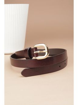 Van Heusen - Women Brown Textured Casual Belt