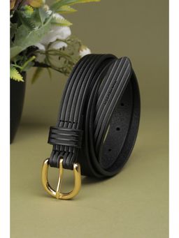 Van Heusen - Women Black Textured Casual Belt