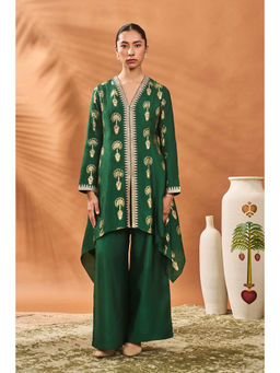Masaba - Green TravellerS Palm Kurta with Palazzo (Set of 2)