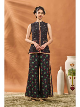 Masaba - Black Tree Of Hearts Top with Palazzo (Set of 2)
