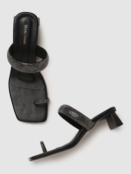 Marc Loire - Women Embellished Black Slim Sandals