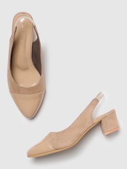 Marc Loire - Women Textured Beige Block Sandals