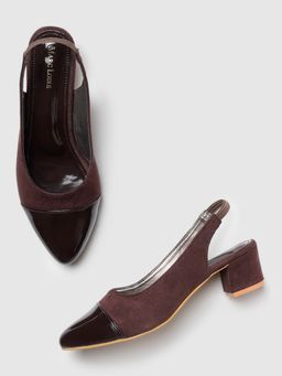 Marc Loire - Women Textured Brown Block Sandals