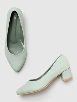 Marc Loire - Women Green Textured Block Pumps