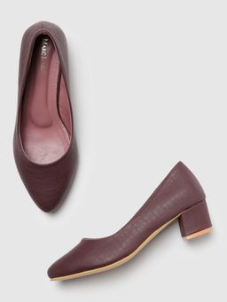 Marc Loire - Women Beige Textured Block Pumps