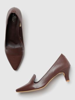 Marc Loire - Women Brown Slingback Kitten Pumps