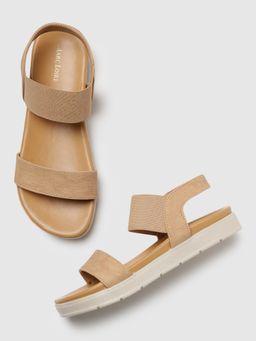 Marc Loire - Women Beige Solid Slip On Sandals