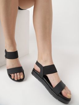 Marc Loire - Women Black Solid Slip On Sandals