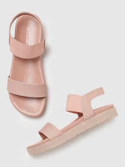 Marc Loire - Women Nude Solid Slip On Sandals