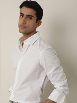 Rare Rabbit - Neutons White Casual Shirts