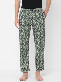 Urban Scottish - Mens Camouflage Printed Cotton Pyjamas Green