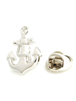 PELUCHE - Anchor Glossy Lapel Pin for Men