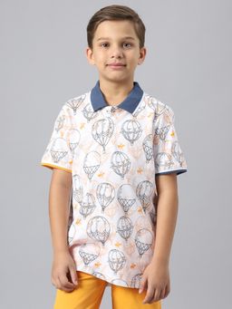 Beverly Hills Polo Club - Floating Along Aop Polo - White