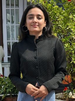 Tandul - Women Black Polyester Winter Jacket