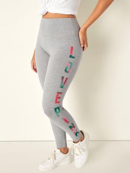 Victoria's Secret - Grey Cotton High-Waist Leggings (S)