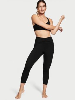 Victoria's Secret - Love Cloud Ruched 7/8 Black Leggings