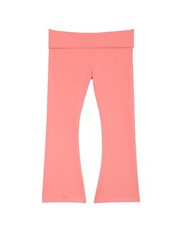 Victoria's Secret - Peach Cotton Fold over Flare Leggings