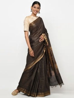 Fabindia - Tussar Cotton Woven Sari