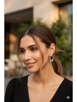 Kraft Smiths - Women Silver Brass Earrings