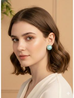 Kraft Smiths - Women Blue Brass Earrings