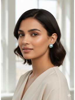 Kraft Smiths - Women Aqua Brass Earrings