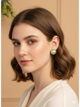 Kraft Smiths - Women Green Brass Earrings