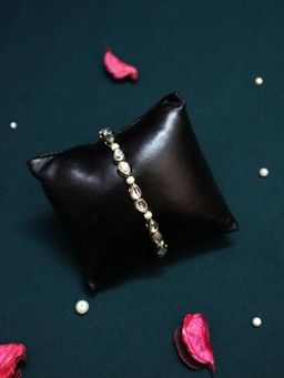 PAYA - White Kundan and Pearl Bracelet