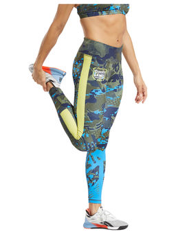 Reebok - Rc Lux Bold Tight Aop G Green Training Tight