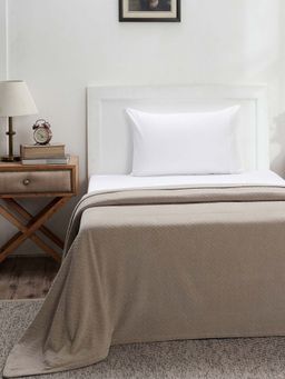 Maspar - Grey Cotton Bed Cover (Single)