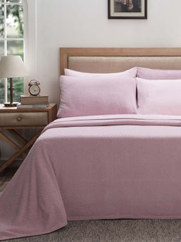 Maspar - Purple Cotton Bed Cover (Double)