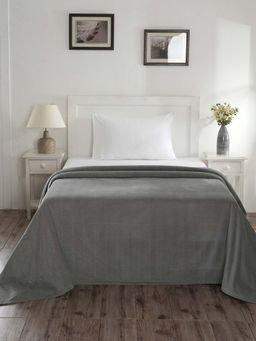 Maspar - Grey Solid Cotton Cover (Single)